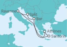 Itinéraire -  Monténégro, Grèce, Croatie - Royal Caribbean