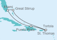 Itinéraire -  Grandes Antilles et Île Privée - Norwegian Cruise Line
