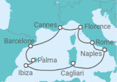 Itinéraire -  France, Italie, Espagne - Norwegian Cruise Line