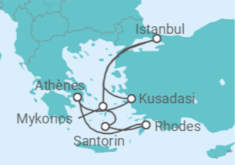 Itinéraire -  Turquie, Grèce - Norwegian Cruise Line