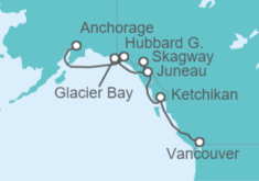 Itinéraire -  Alaska - Holland America Line