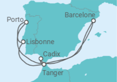 Itinéraire -  Portugal, Espagne - Celebrity Cruises