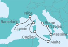 Itinéraire -  France, Italie, Malte - Celebrity Cruises