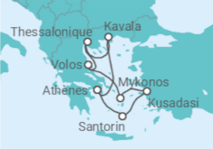 Itinéraire -  Trésors de Mer Égée  - Celebrity Cruises