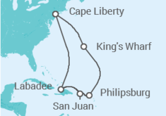 Itinéraire -  Bermudes, Saint Martin, Porto Rico - Royal Caribbean