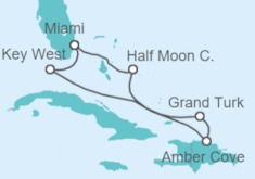 Itinéraire -  Bahamas, États-Unis - Holland America Line
