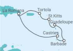 Itinéraire -  Noël aux Antilles - Costa Croisières