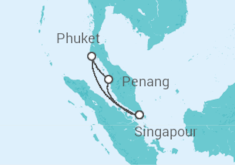Itinéraire -  Malaisie, Thailande - Royal Caribbean