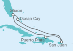 Itinéraire -  Porto Rico - MSC Croisières