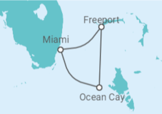 Itinéraire -  Bahamas - 4 jours - MSC Croisières
