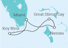 Itinéraire -  États-Unis, Bahamas - Norwegian Cruise Line
