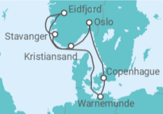 Itinéraire -  Norvège, Danemark - MSC Croisières