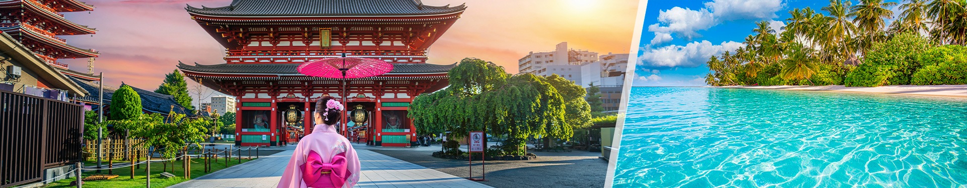 Osaka, Kyoto, Tokyo, Tahiti et Bora Bora