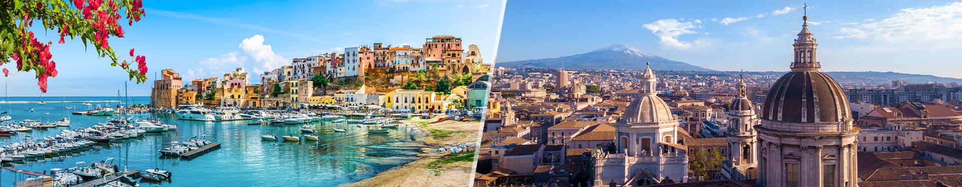 Route á travers les grands sites emblématiques des Pouilles et de la Sicile, de Palerme á Catane