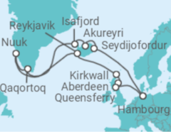 Itinéraire -  Islande et Groenland - Costa Croisières