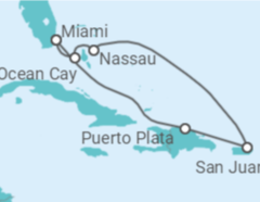 Itinéraire -  Bahamas, Porto Rico - MSC Croisières