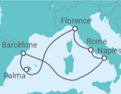 Itinéraire -  Espagne, Italie - Royal Caribbean