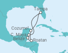 Itinéraire -  Belize, Honduras, Mexique - Royal Caribbean
