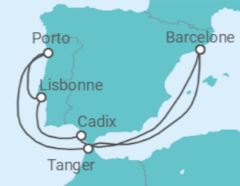 Itinéraire -  Espagne, Portugal - Celebrity Cruises