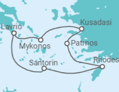 Itinéraire -  Grèce, Turquie - Celestyal Cruises