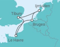 Itinéraire -  Londres et les venises du nord - CFC Compagnie Française de Croisières