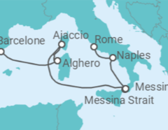 Itinéraire -  Somptueuse Méditerranée - Cunard