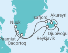 Itinéraire -  Islande et Groenland - Norwegian Cruise Line
