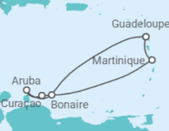 Itinéraire -  Guadeloupe, Aruba, Curaçao - Costa Croisières