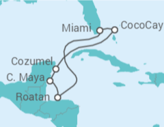 Itinéraire -  Honduras, Mexique et Île Privée - Royal Caribbean