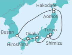 Itinéraire -  Le meilleur du Japon - Celebrity Cruises
