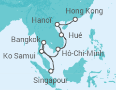 Itinéraire -  Vietnam, Thailande - Celebrity Cruises