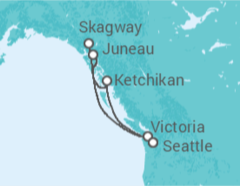 Itinéraire -  Alaska - Celebrity Cruises