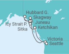 Itinéraire -  Alaska - Norwegian Cruise Line