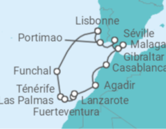 Itinéraire -  Iles Canaries et Madère - Norwegian Cruise Line
