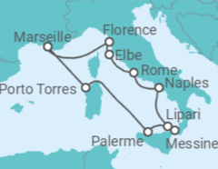 Itinéraire -  Beautés d'Italie - CFC Compagnie Française de Croisières