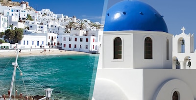 Mykonos et Santorin en avion Mykonos et Santorin en avion