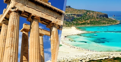 Athènes et la Crète en avion