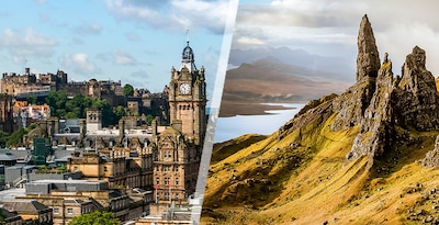 Route à travers le meilleur d l'Écosse avec séjour sur l'île de Skye Route à travers le meilleur d l'Écosse avec séjour sur l'île de Skye