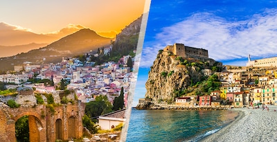 Grande Route en voiture à travers les Pouilles et la Sicile dans son intégralité Grande Route en voiture à travers les Pouilles et la Sicile dans son intégralité