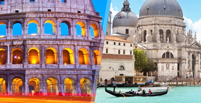 Rome et Venise en train