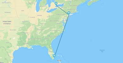 Toronto, New York et Miami Toronto, New York et Miami