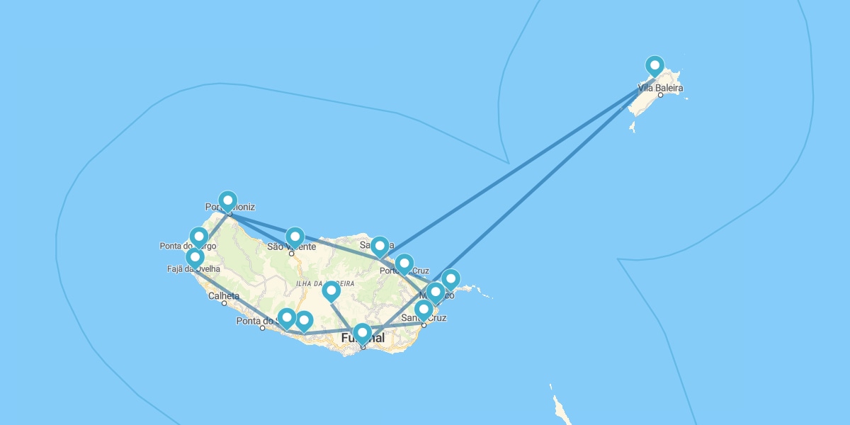 Route à travers la Perle de l’Atlantique