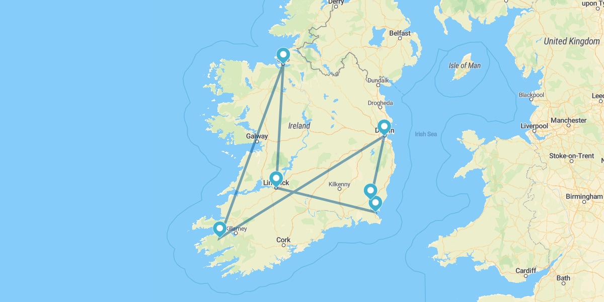 Route à travers la Littérature irlandaise