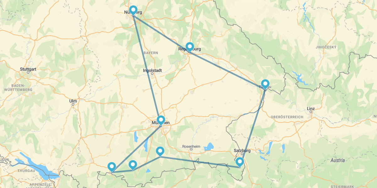 Route dans la Région de Bavière II