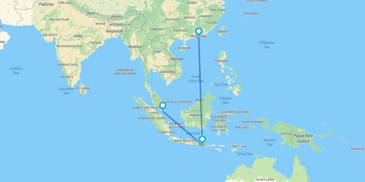 Hong Kong, Bali et Singapour