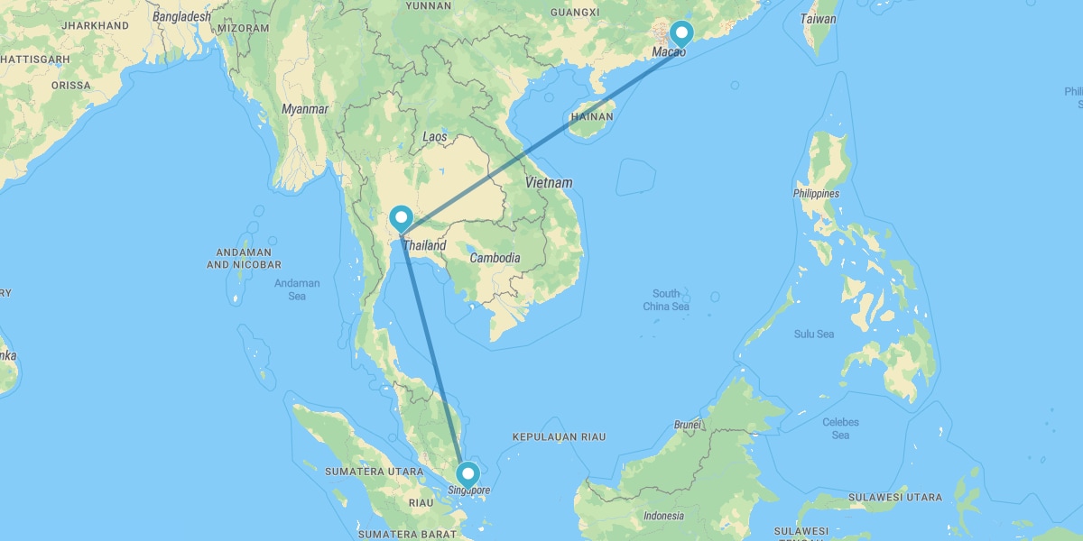 Singapour, Bangkok et Hong Kong