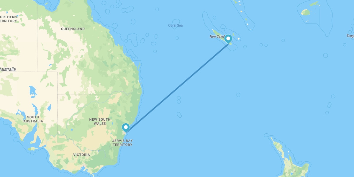 Sydney et Nouméa