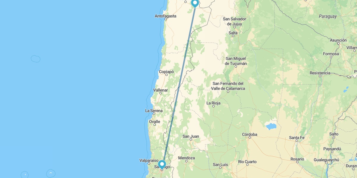 Santiago et San Pedro de Atacama