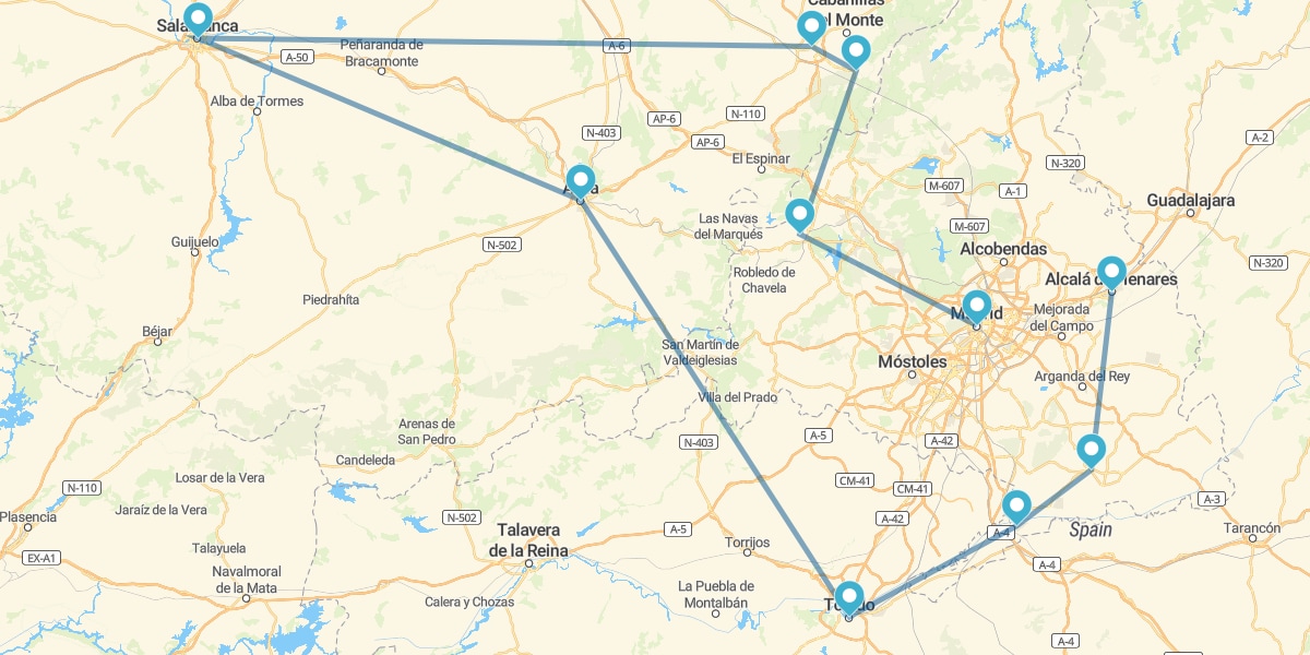 Route des Villes Espagnoles du Patrimoine Mondial