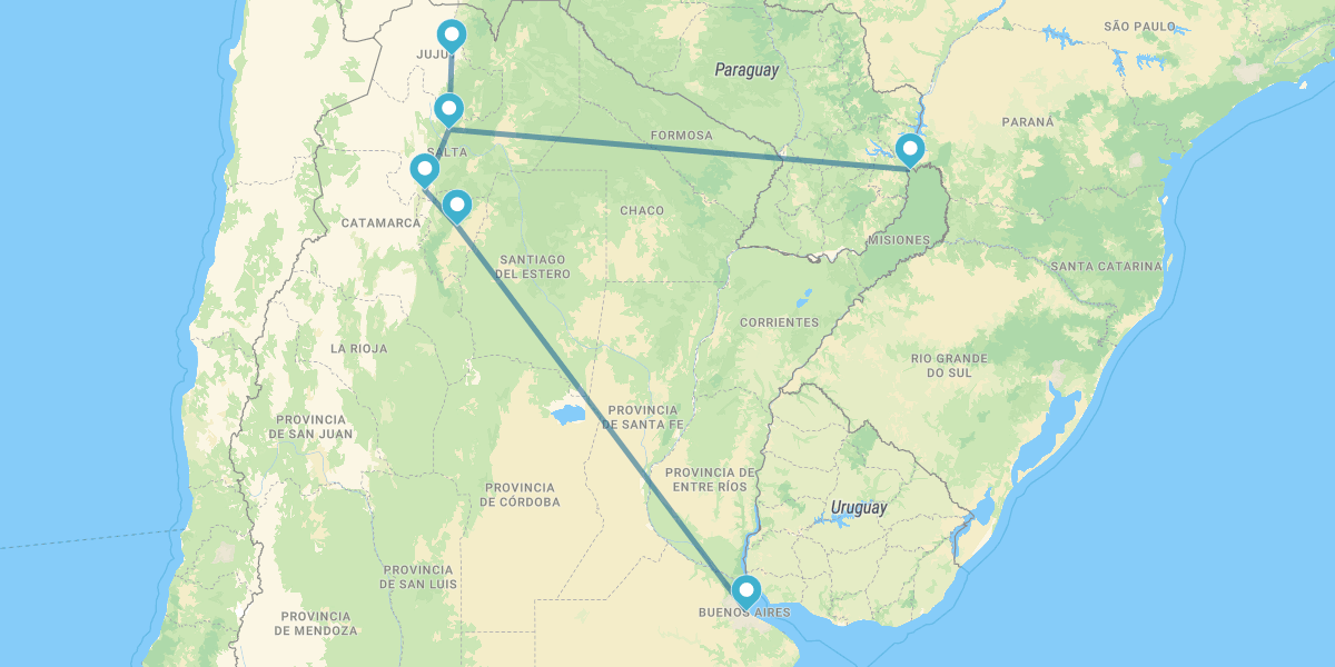 Buenos Aires, Tucumán, Salta et Iguazú